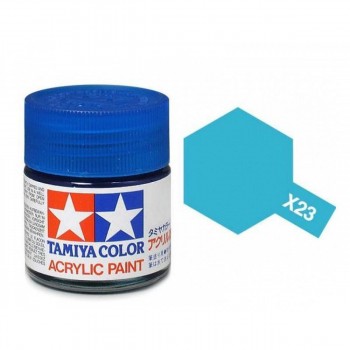 TAMIYA X-23 CLEAR BLUE - ACRYLIC PAINT MINI (GLOSS) 10ML